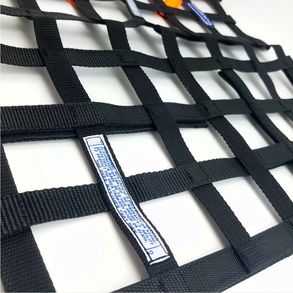 Tuning Monster 20"x17" Car Safety Window Net Racing Drifting Rally Car Window Net Protector Red Black