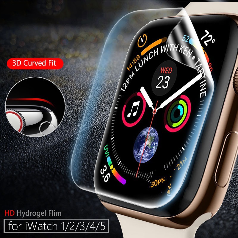 Clear Soft Screen Protector for Apple Watch Series 7 6 5 4 3 2 1 SE Applewatch IWatch 45mm 44mm 42mm 41mm Screenprotector Film