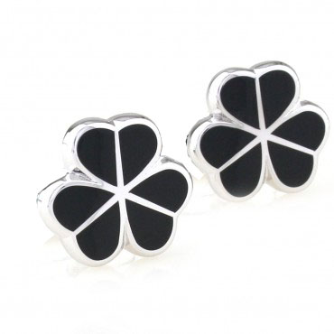 Trendy Clover Leaf Cufflink Cuff Link Free Shipping