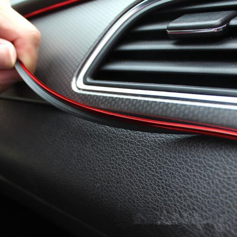 5m Car Grille Interior Exterior Mouldings Trim Decorative Strip Line For Volvo S40 S60 S70 S80 S90 V40 V60 V90 XC60 XC70 XC90