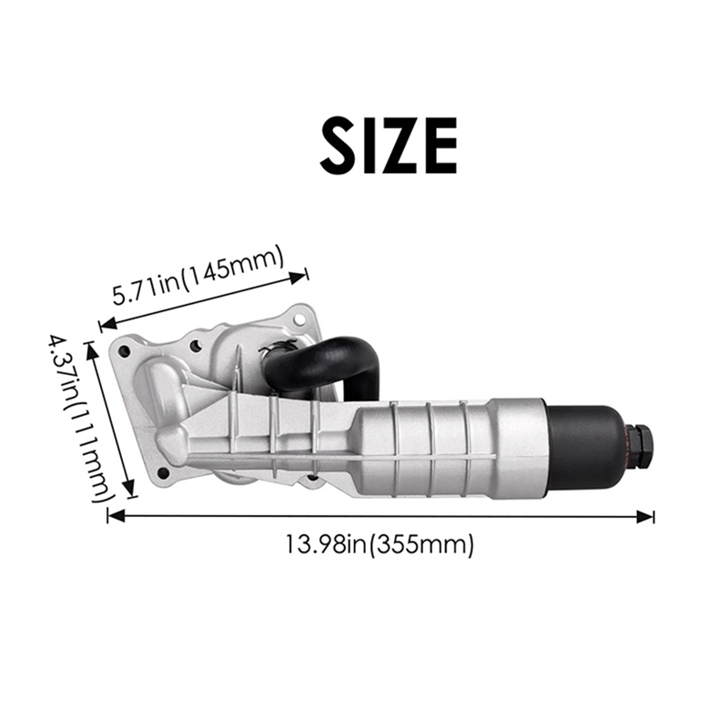 A2711801410 Aluminum Engine Oil Cooler Filter Housing Module For Mercedes Benz C180 C200 C204 C250 W212 W204 2711801410
