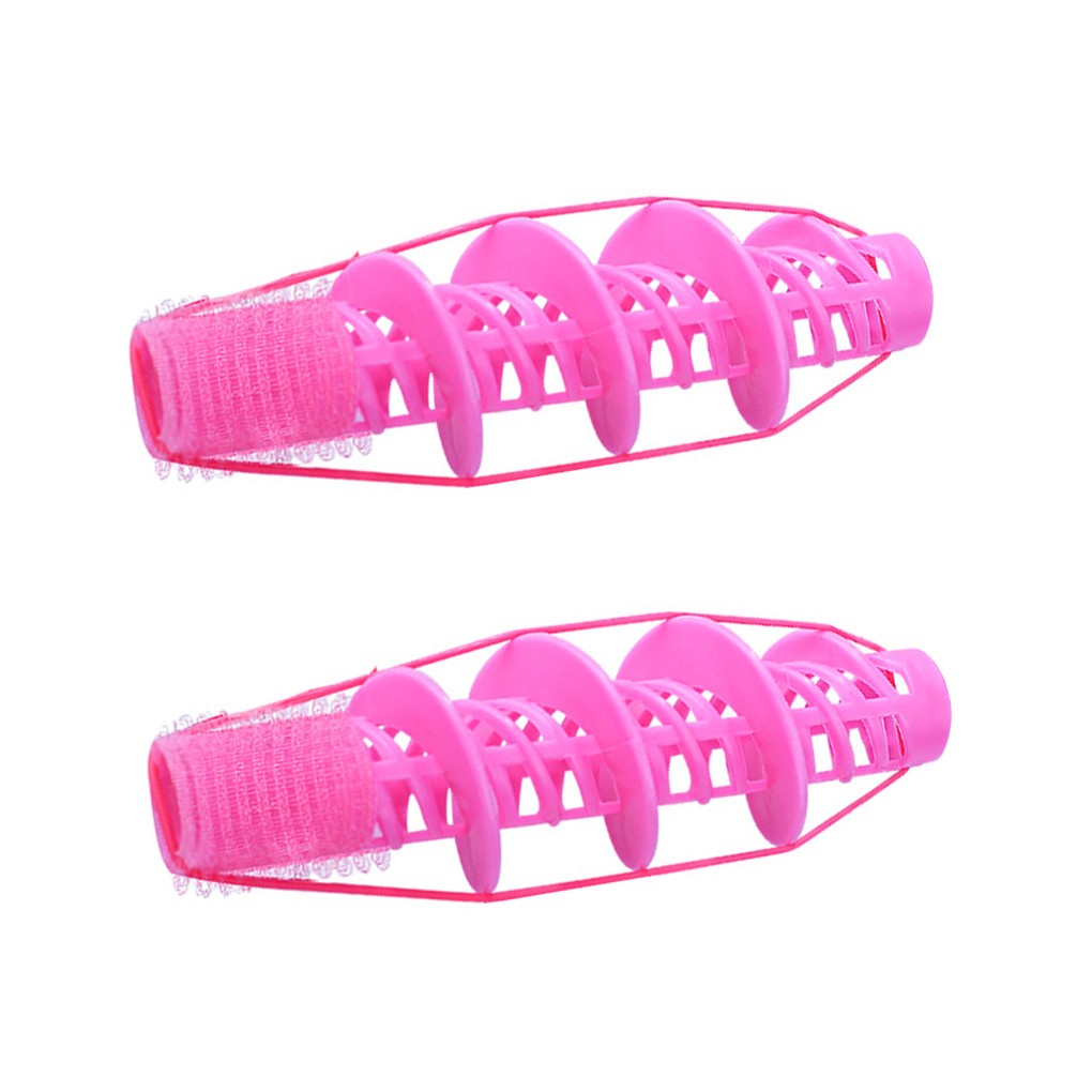 2pcs Women Hair Curlers Home Barber Shop Spiral Hairdressing Roller