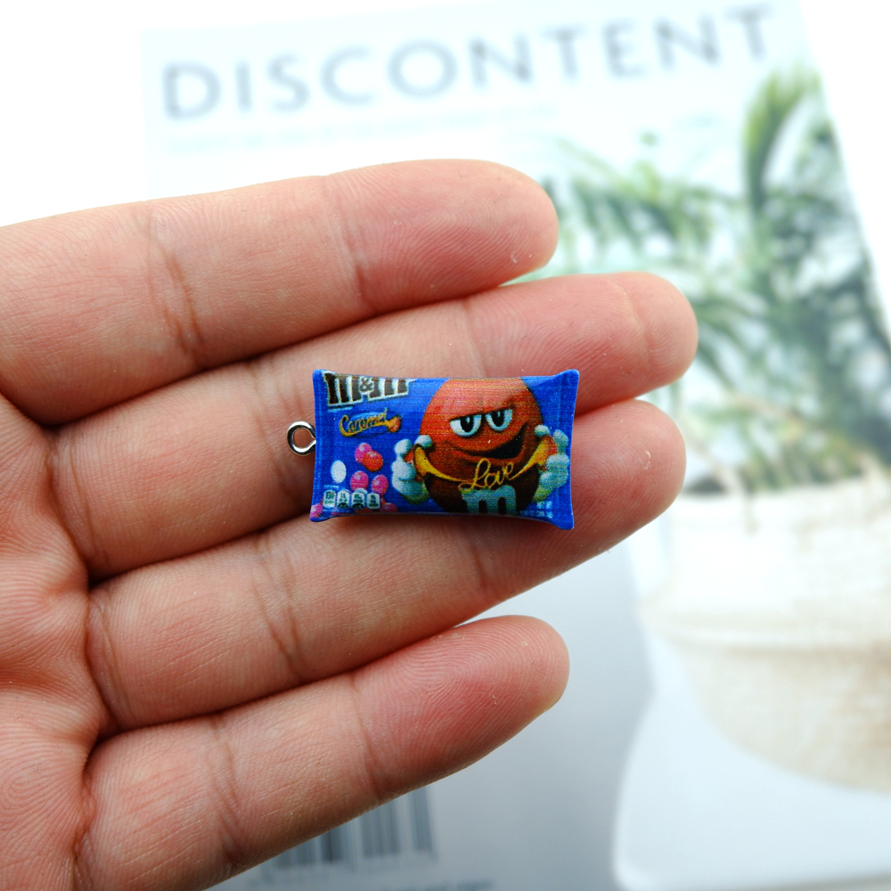 10pcs/Pack M Candy Resin Charms for Earring Bracelet Pendant Jewelry Findings Phone Making