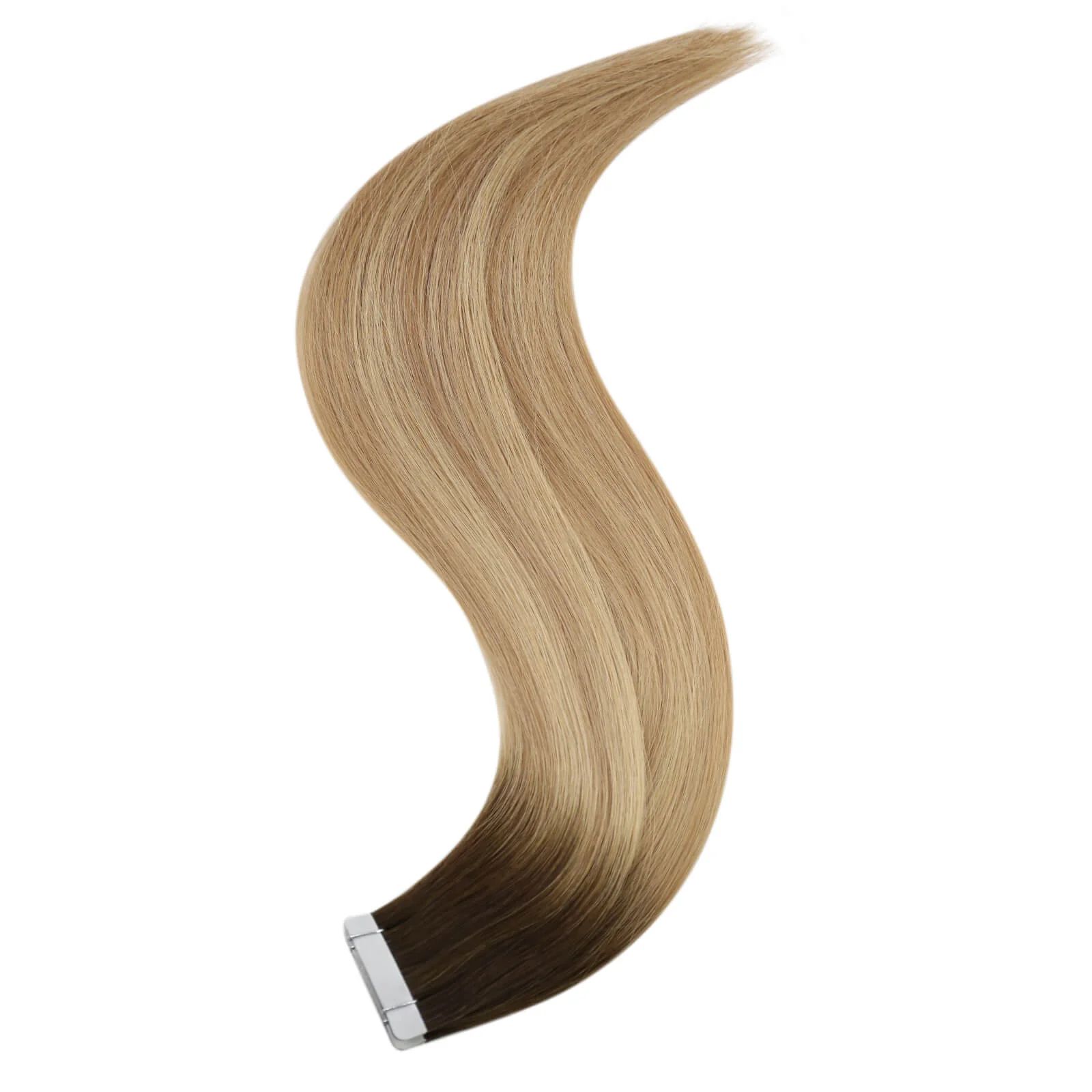 VeSunny Virgin Tape In Hair Extensions Human Hair Straight Extensions Balayage Color Skin Weft Adhesive Glue High Quality