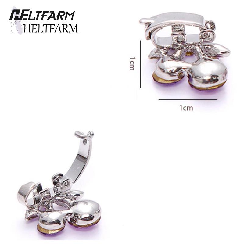 10 Pcs Flower Hairpins Clips Mini Crystal Rhinestone Hair Claws Crab For Kids Girl Barrettes Hairgrip Hair Accessories Headband