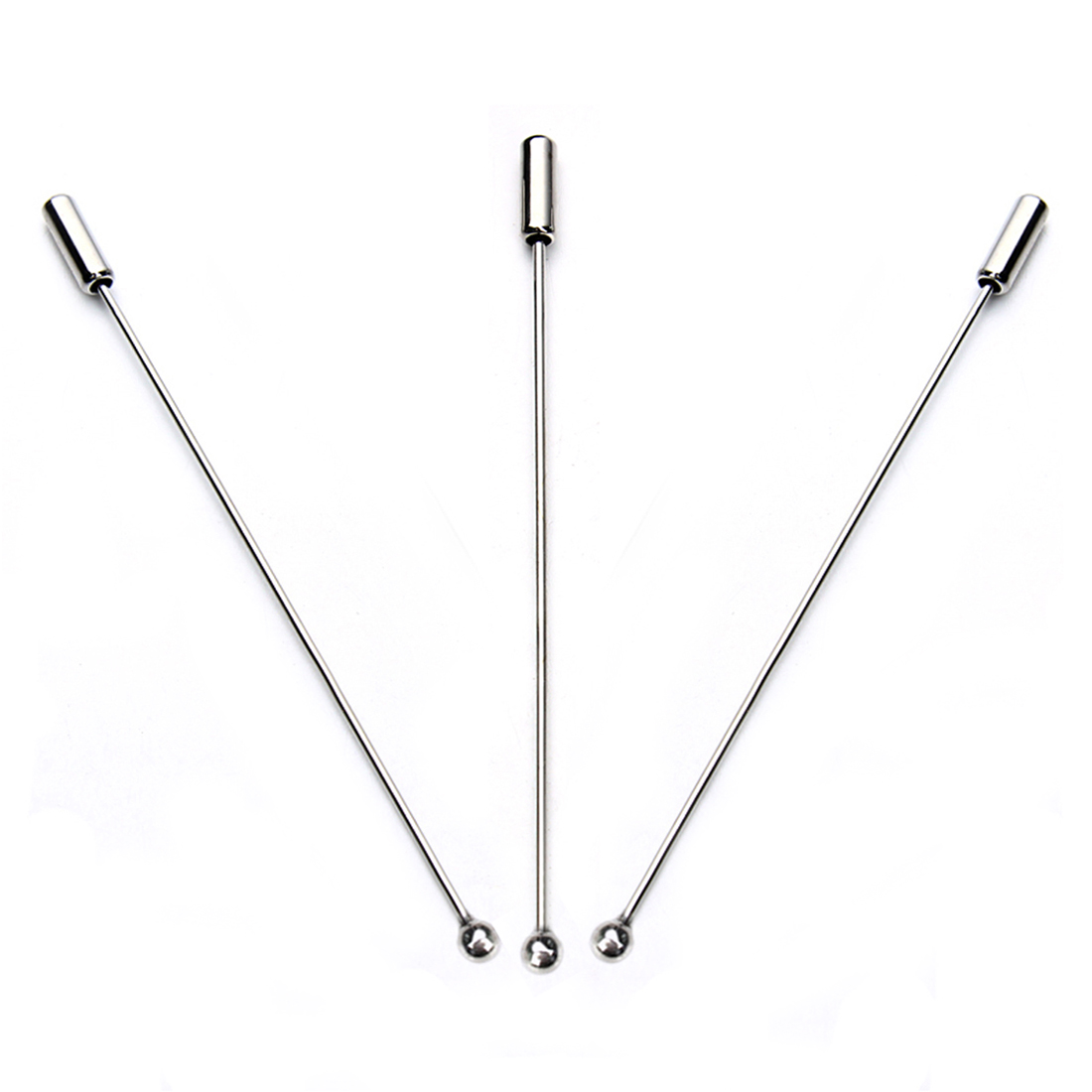 20pcs/Lot 90mm Length Copper Hat Brooch Pins DIY With Stopper Safety Pins Metal Brooch Lapel Pins For Men Women Handmade Jewelry