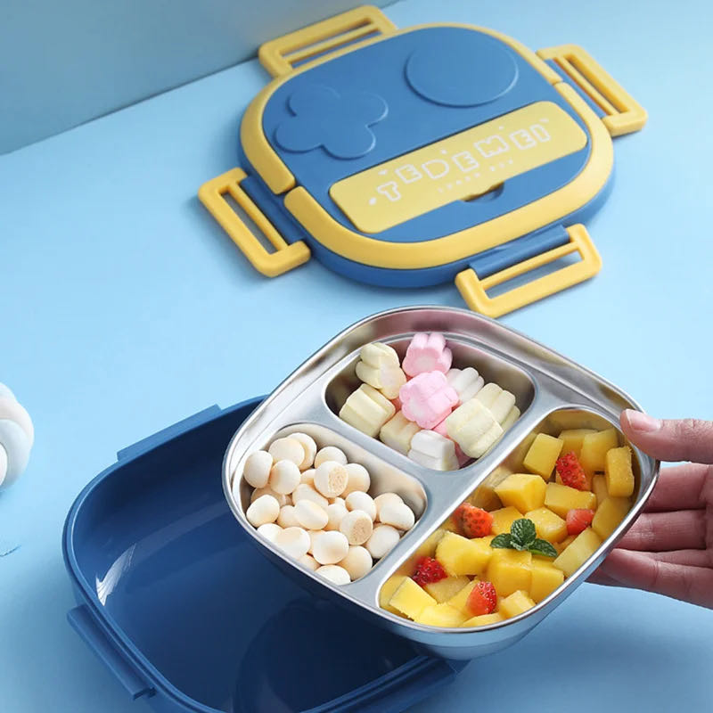 Lunch Box For Kids 304 Portable Stainless Steel Lunch Box Baby Child Student Outdoor Camping Picnic Food Container Bento Box