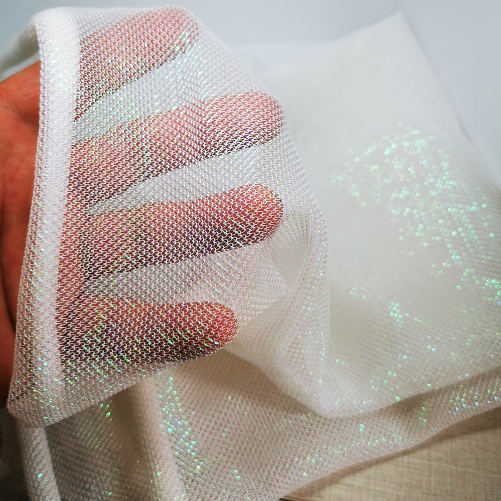 1m Bright Reflected fabric Squid phototaxis bait cloth Jig Fish DIY Fishing lure Raw material Iridescent Flash Pearl White glow