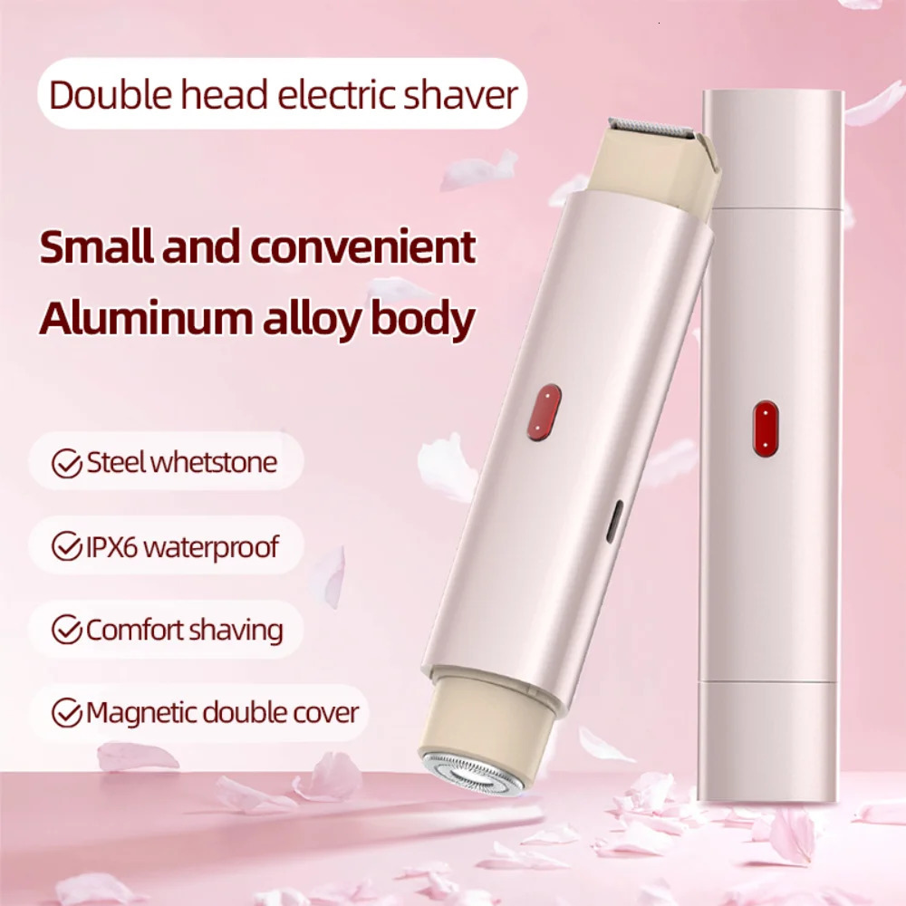Mini Portable 2 in 1 Hair Removal Epilator Wand For Women Painless Body Hair Removal Machine For Home Travel Use Devices 240624