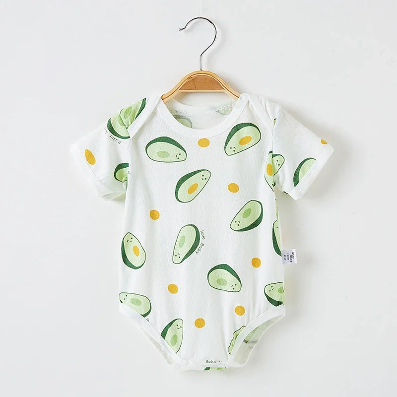 Summer Baby Rompers Baby Boys Girls Bodysuit Breathable Mesh Short Sleeve Newborn Infant Romper Clothes
