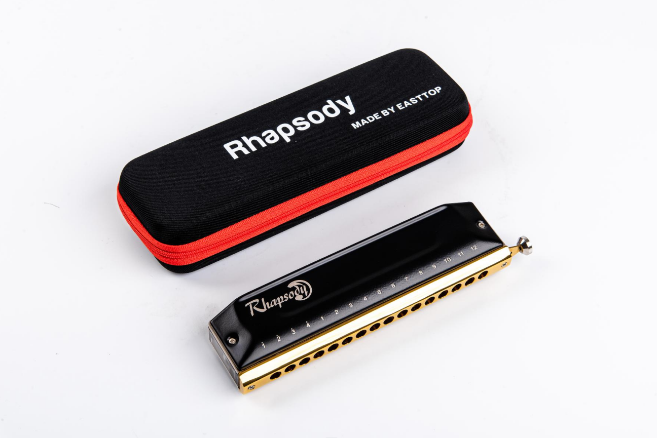 East top new chromatic ABS comb harmonica,Rhapsody,16hole 64tone mouth organ,new style,professional harmonica for player,gift