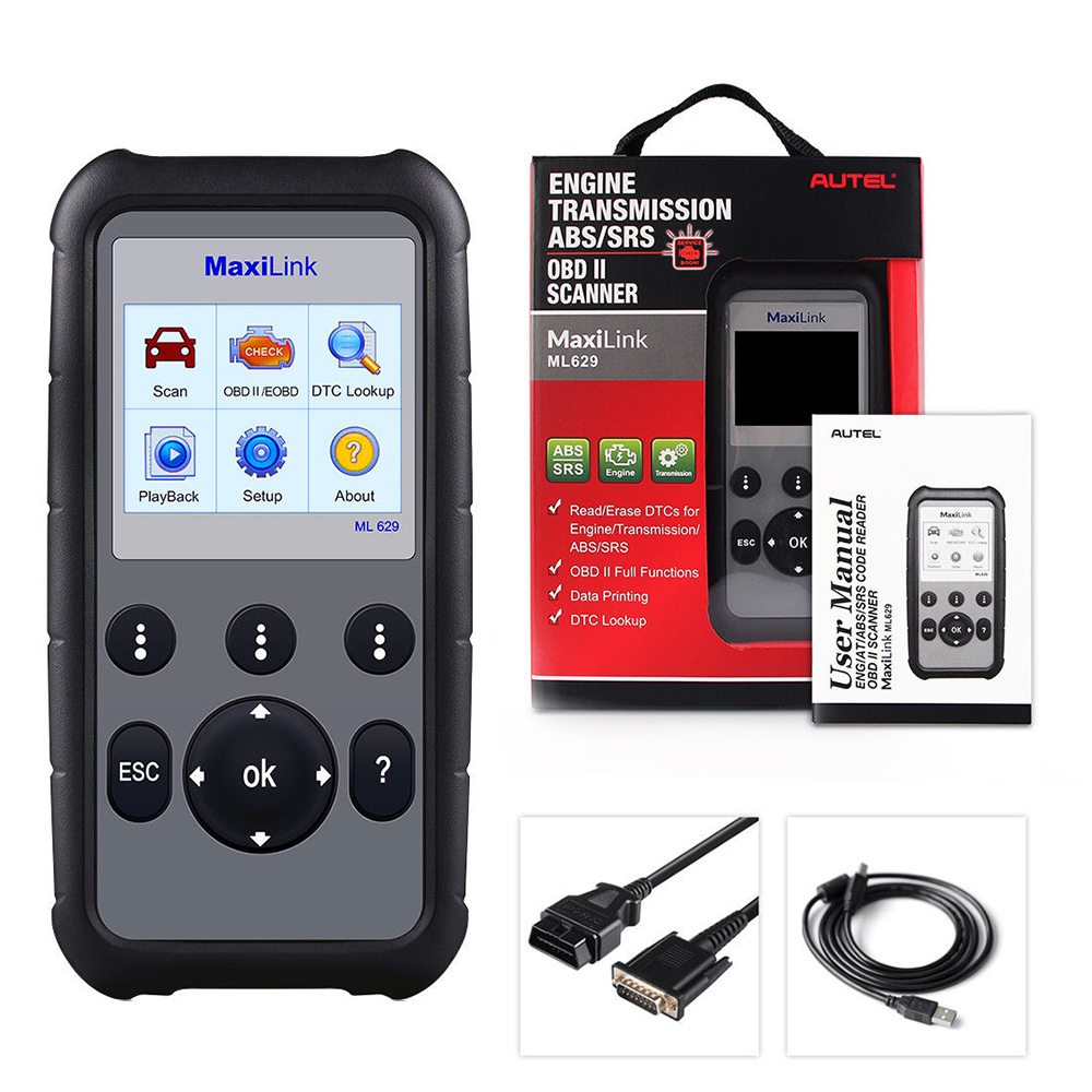Autel ML629 Maxi Link Diagnostic Tool Auto OBD2 Scanner Code Reader ABS Airbag Code Reader Upgrade Autel ML619 AL619