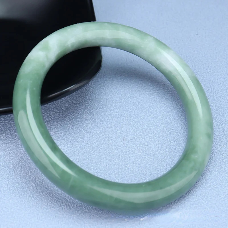 Genuine Natural Green Jade Bangle Bracelet Chinese Carved Fashion Charm Jewelry Accessories Amulet for Men Women Lucky Gifts 240624