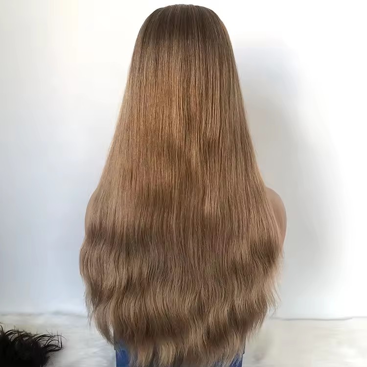 European Human Hair Balayage blonde raw virgin hair U part Wigs Raw Natural wave Virgin Hair wigs Diva1