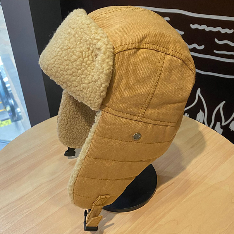 Warm Bomber Hats Earflap Russian Hat Men Women Ear Flap Winter Hat Windproof Cycling Skiing Winter Snow Thicken Cold Hats