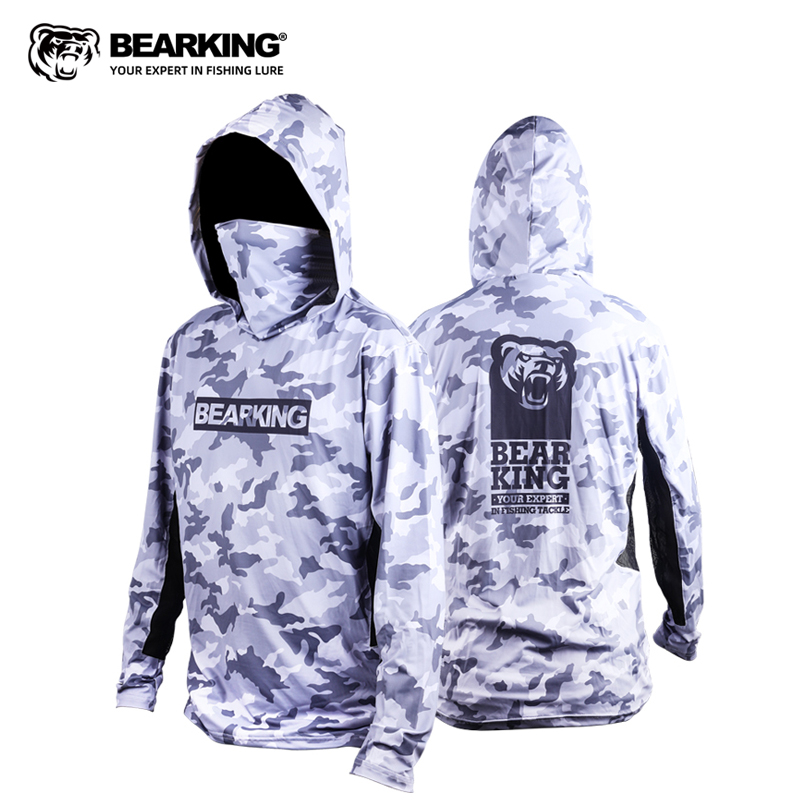 BEARKING NEW long-sleeved fishing shirt breathable and quick-drying outdoor men's fishing clothes/motocross jersey