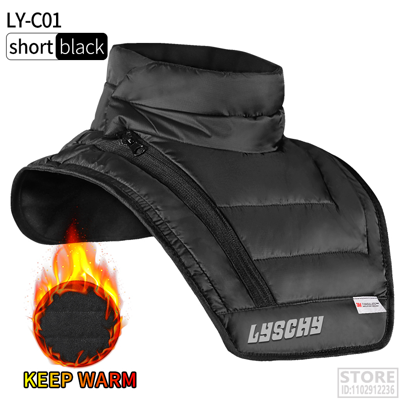 LYSCHY Winter Scarf Balaclava Extended Motorcycle Ski Neck Men Moto Mask Motocross Warm Stomach Protection