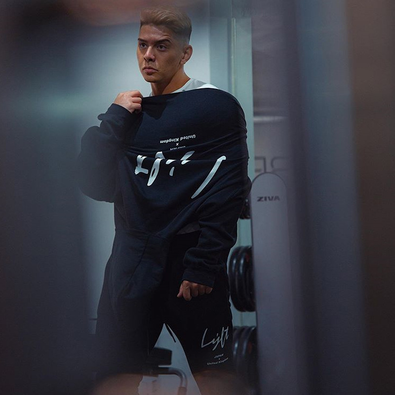 Men's Running Jackets Long Sleeve Men Hoodies Sport Jacket Men Hoodie Hiking Sweatshirts Male Gym Training Pullover Gym Clothing