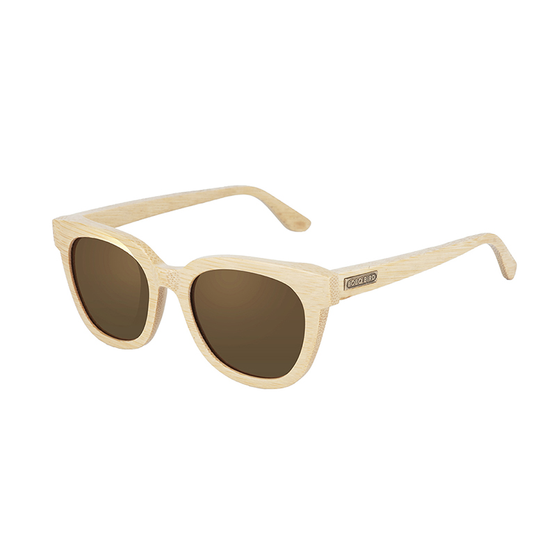 Top Brand BOBO BIRD Bamboo Sunglasses Metal Plate Engrave Your Name Polarized Lens Retro Ebony In Gift Box Drop Shipping
