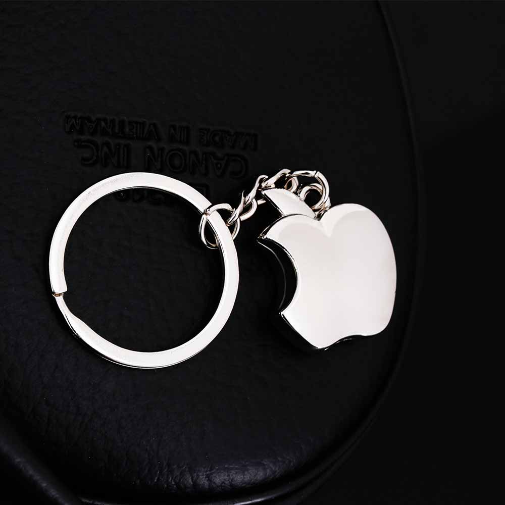 KISSWIFE New arrival Novelty Souvenir Metal Apple Key Chain Creative Gifts Apple Keychain Key Ring Trinket
