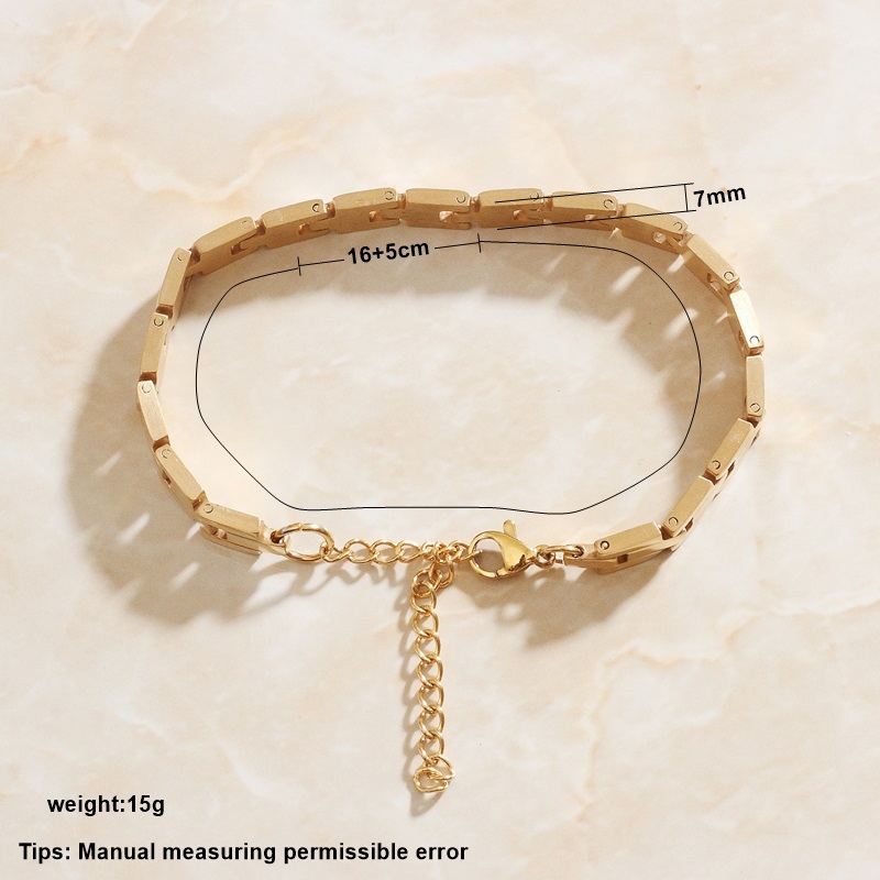 SOMMAR Hot Gift Gold Plated /stainless_steel color bracelets Geometric Personality bracelets & bangles diy
