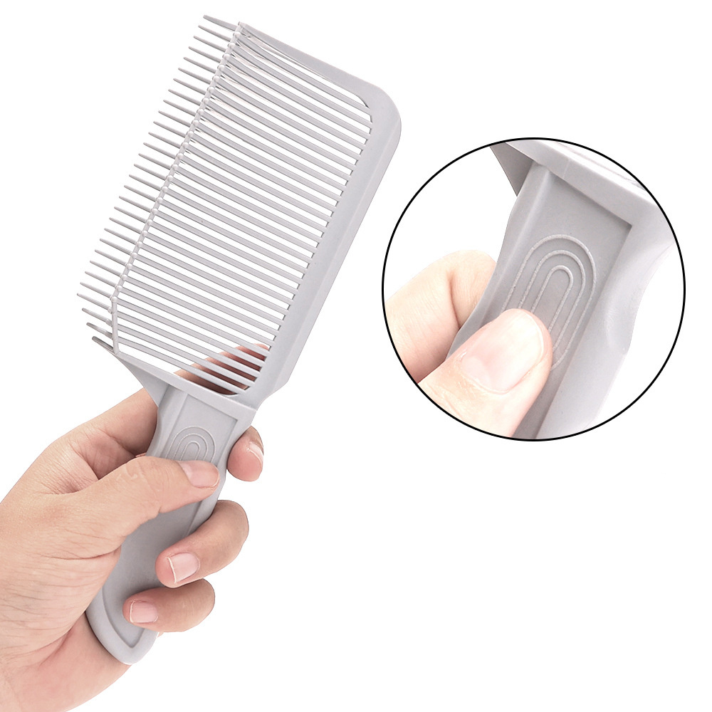 Fading Comb Professional Barber Clipper Blending Flat Top Hair Cutting Comb For Men Heat Resistant Fade Brush