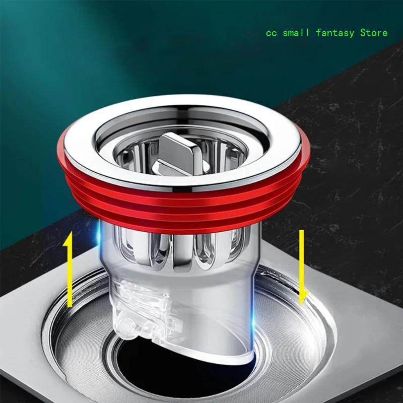 R3MA Pack of 2 Kitchen Floor Drain Anti backflow One way Drain Valves Magnetic Plugs