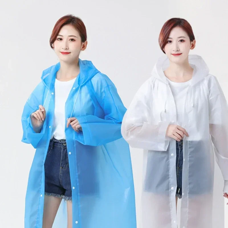 2024 New Outdoor Fishing Raincoat Poncho Transparent Adult Fishing Gear Wholesale Fishing Gear Rain Protection Fishing