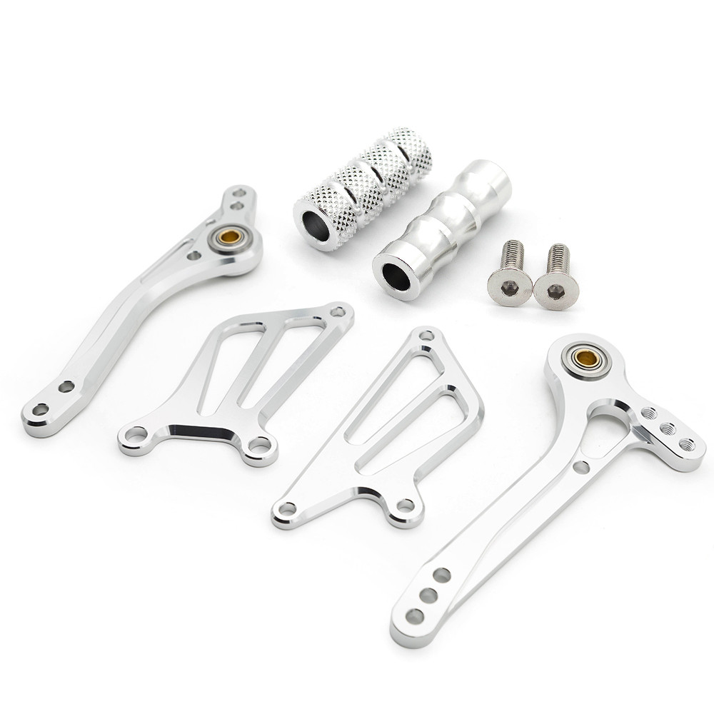 CNC Footpeg Rearset Rear Brake Gear Shift Lever + Wing For Kawasaki Ninja ZX6R ZX-6R ZX636 2005 2006 2007 2008 Motorcycle Parts