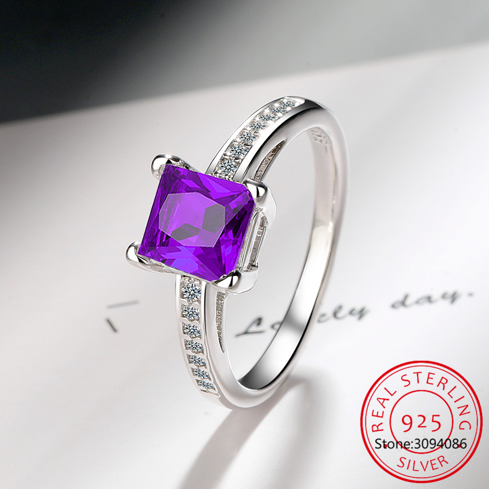 Diaspore Zultanite Gemstone Rings for Women Girls Solid 925 Sterling Silver Wedding Engagement Topaz Emerald Sapphire