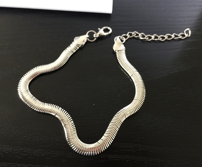 Foreign Woman Sexy Thin Metal Chain Anklets Scale / Upscale Beach Sandals Snake Bone Chain Bracelet Foot Jewelry Tobillera