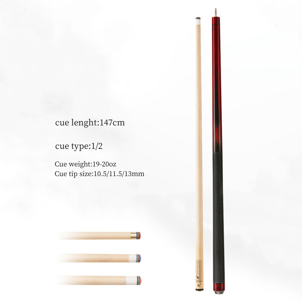 PREOAIDR 58" New Maple Magic King Billiard Pool Cue Stcik 10.5/11.5/13mm