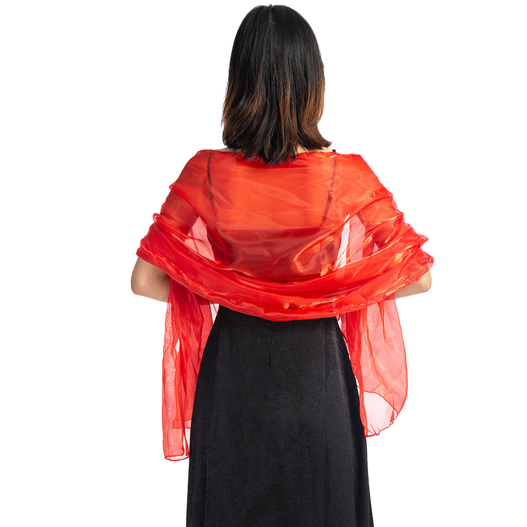 Shrugs And Boleros For Women Scarf Shawls For Dresses Evening Party Wrap Wedding Bridal Bolero Satin Pure Color Cape Bolero#25