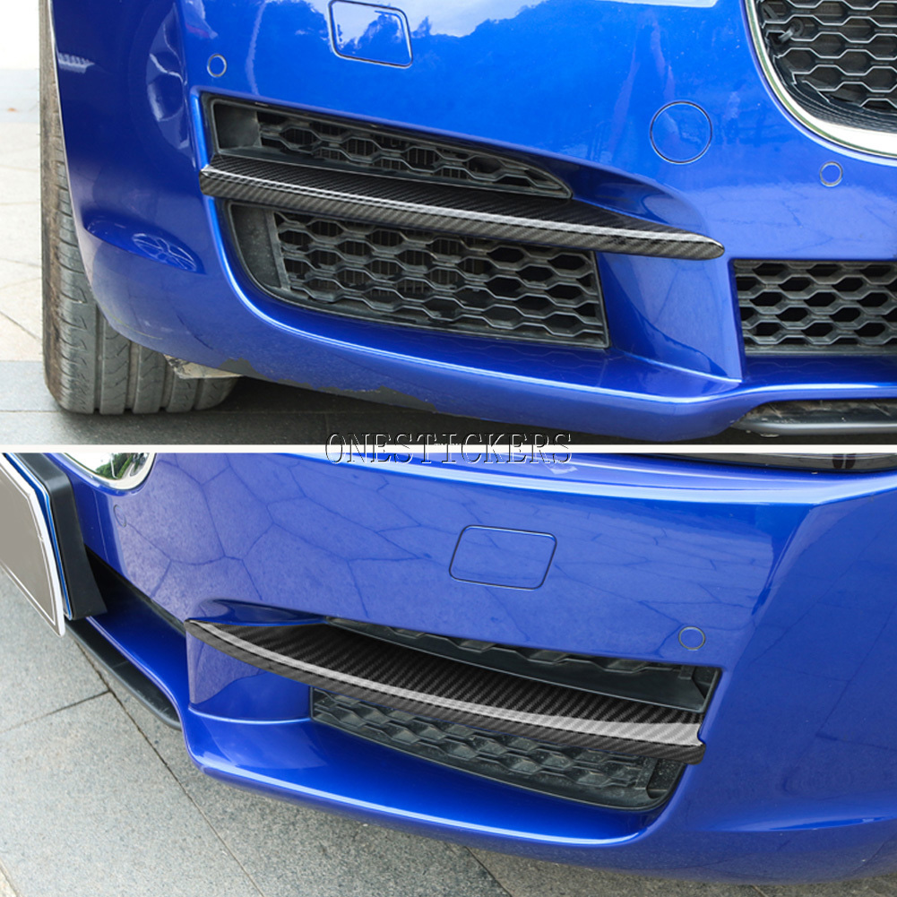 For Jaguar XE/XEL X760 2017 2018 2019 ABS Car Styling Accessories Front Fog Lamp Foglight Strips Trim Cover Decorative Sticker