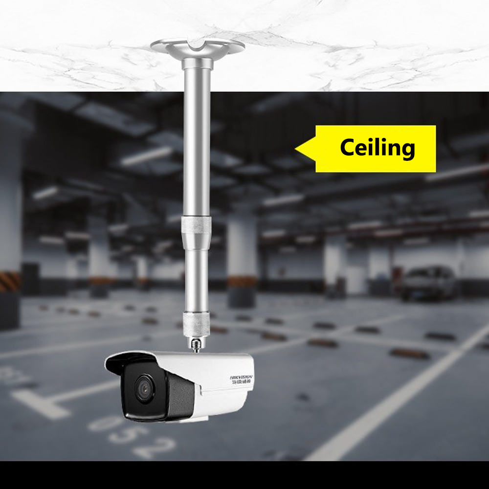 360 Degree Adjustable Projector Ceiling Mount Stand Surveillance CCTV Camera Stand Wall Mount Bracket Aluminum Swivel Mount