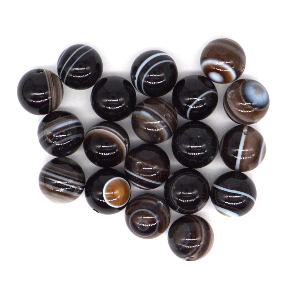 Wholesale 14mm Natural Gemstone Evil Eye Agate Crystal Reiki Healing Round Loose Stone Beads Jewelry Bracelet Making Accessories