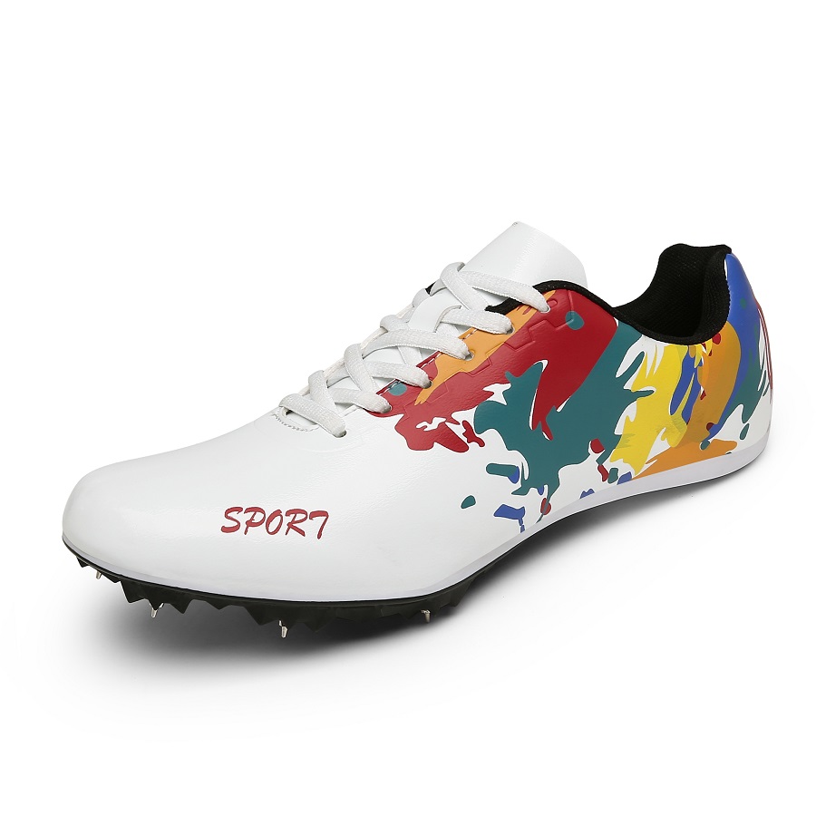 Graffiti Men Women Track Field Sport Training Shoes Sprint Spikes Running Tracking Shoes Athletes Sneakers Plus Size 35-45