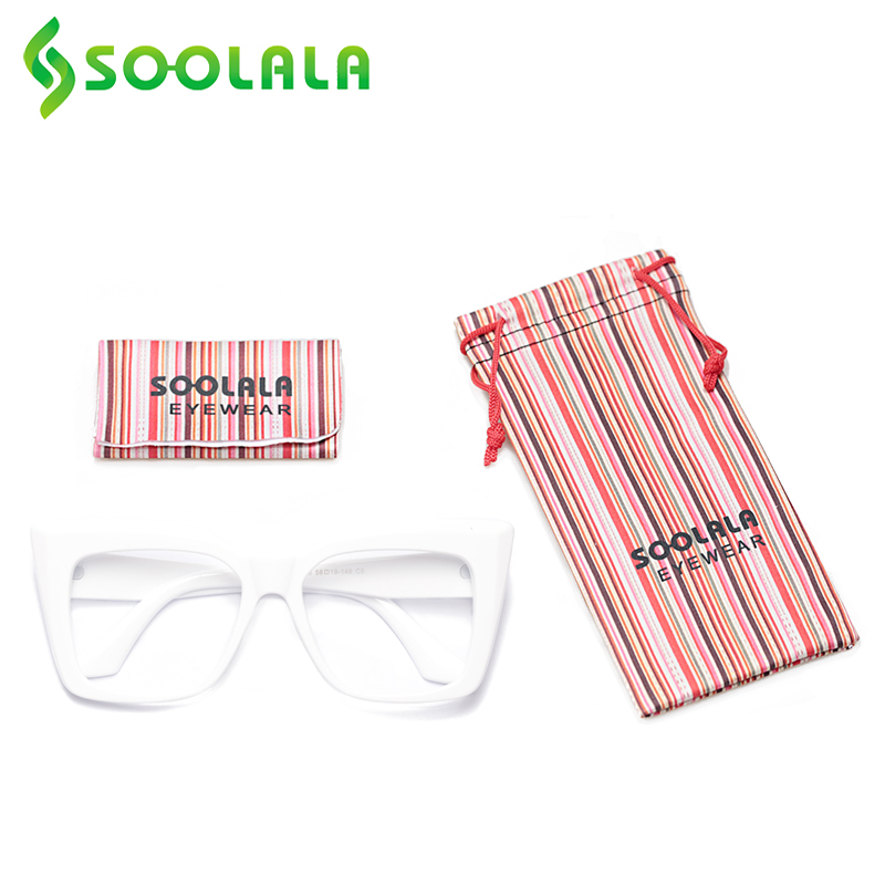 SOOLALA Square Reading Glasses Women Full Frame Ladies Farsighted Reader Magnifying Presbyopic Eyeglasses For Sight +0.5 1.0 2.0
