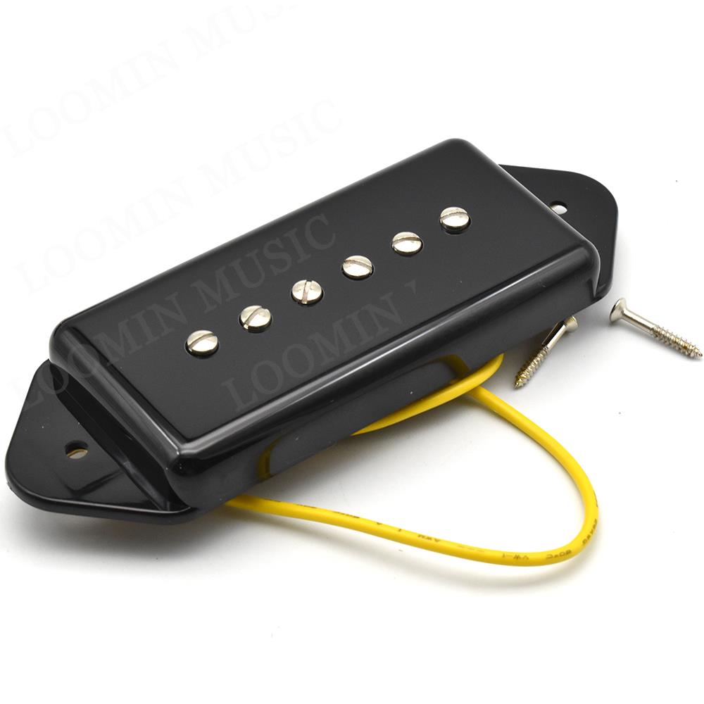 Alnico 5 P90 Guitar Single Coil Pickup Dog Ear Soapbar Pickup Neck Bridge Pickup for Electric Guitar