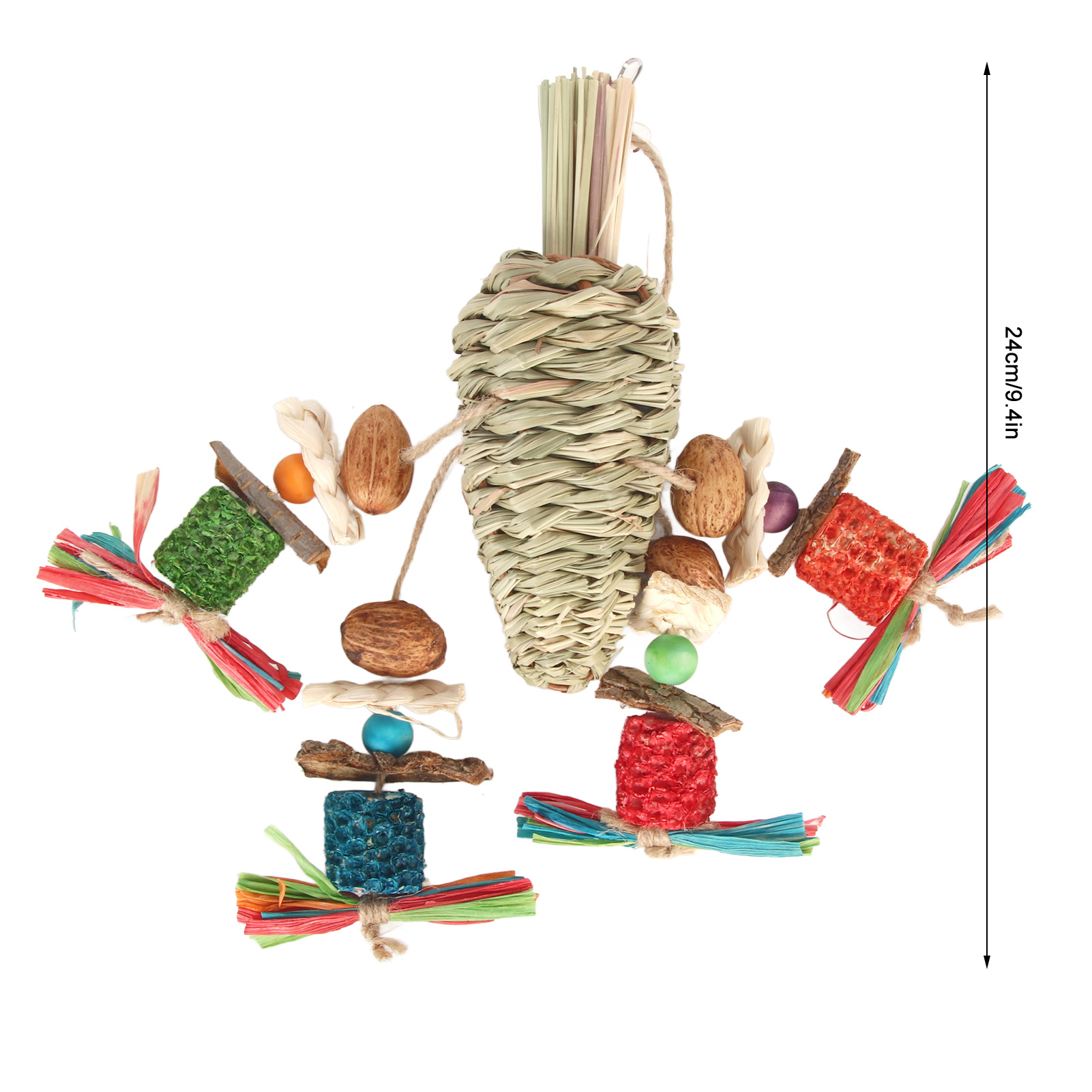 Bird Chew Toy Beak Grinding Colorful Boredom Relief Parrot Bite Toy For Cockatiel Lovebird Budgie