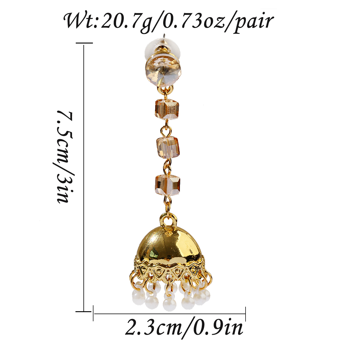 Jhumka Jhumki Multicolor Beads Tassel Indian Earrings For Women Earring Charms Long Dangle Afghan Egypt Turkish gypsy Jewelry