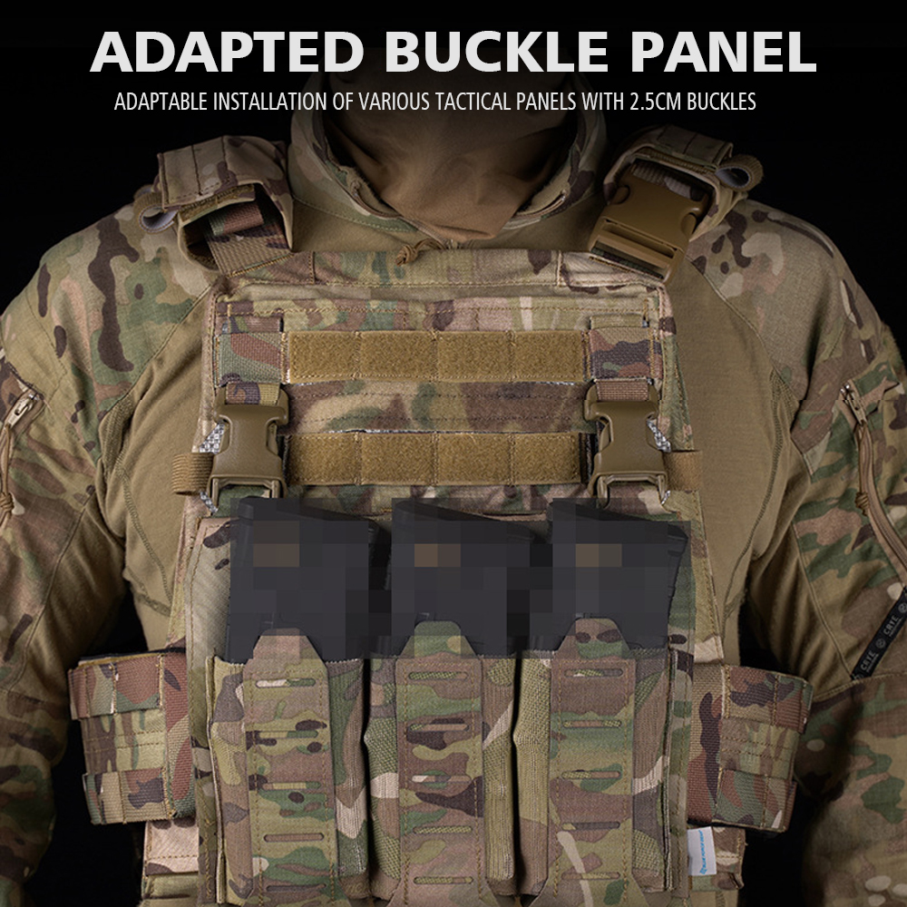 Military Vest Accessory Chest Hanging Magazine Adapter for Tactical Hunting AVS Airsoft Vest Quick Plate Chest Rigs Expansion
