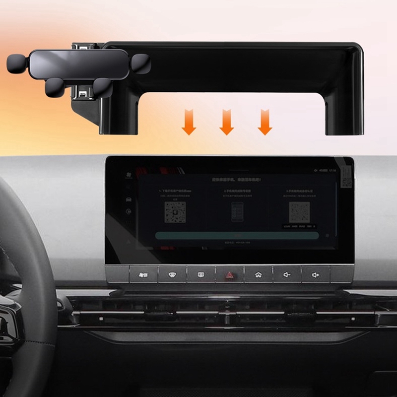 Car Universal Gravity Phone Holder Electric Auto Cellphone Stable Stand Support Adapt To 10.25In For MG4 EV Mulan Parts