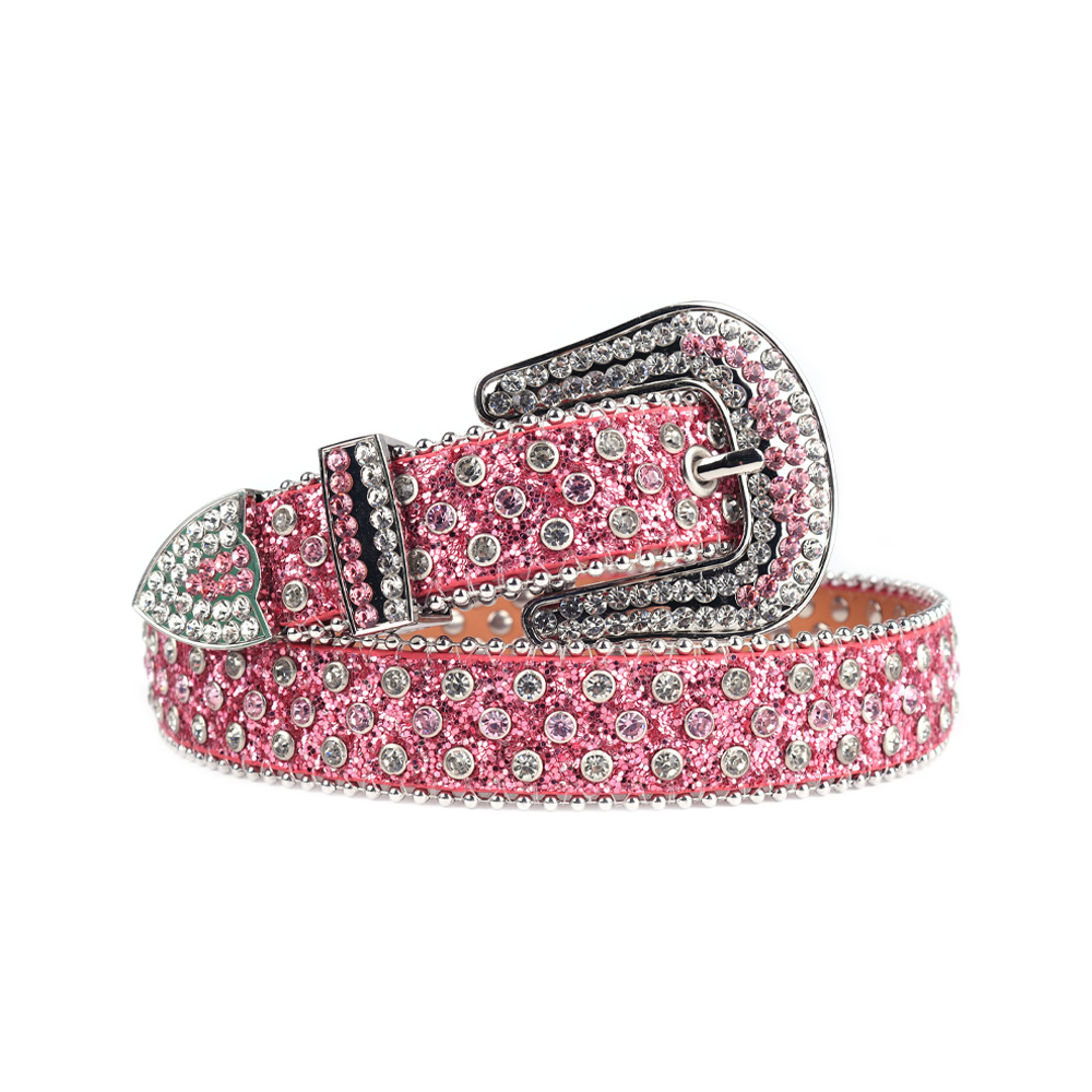 New Kids Belt Western Rhinestones Belts Waist Belt Luxury Strap Diamond Studded Belts Jeans Boys Girls For Clothing Decoration