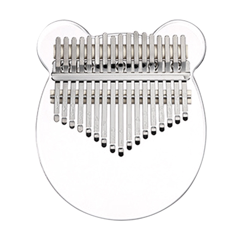 Kalimba 17 Keys Thumb Piano, Clear Transparent Acrylic Finger Piano Instrument Easy Install Easy To Use