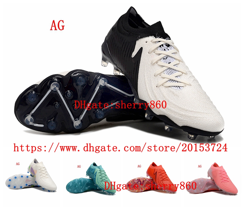 Men's Football Soccer Shoes ELITE AG Outdoor Training Sport Cleats Wholesale