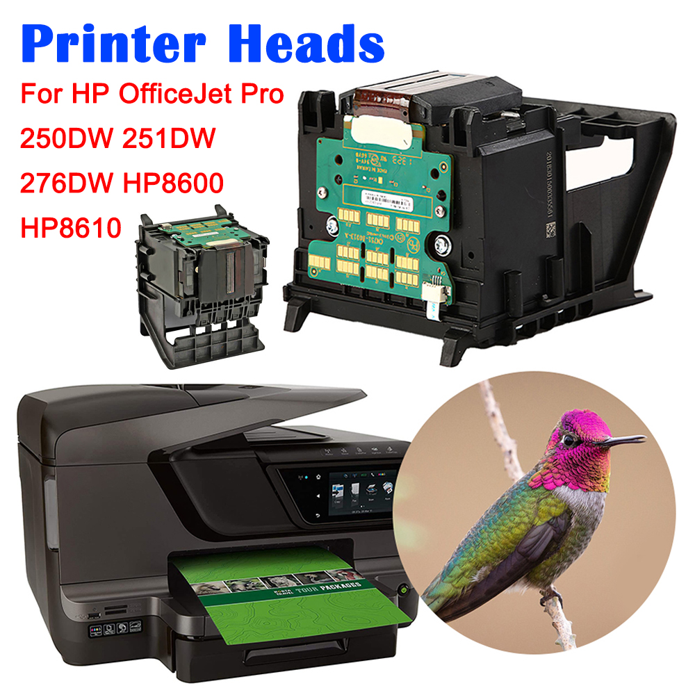 Printhead Printer Head for HP OfficeJet Pro 250DW 251DW 276DW Full Colors Print Head for HP OfficeJet Pro HP8100 HP8600 HP8610