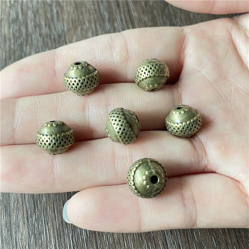 JunKang new 2021 metal bear paw circular spacer bead gasket DIY jewelry crafts connector making accessories