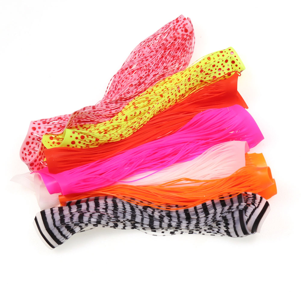 Bimoo Grizzly Barred Rubber Flutter Silicone Legs For Tying Streamer Nymph Fly Rubber Jigs Spinner Buzzbait Lure Silicone Skirts