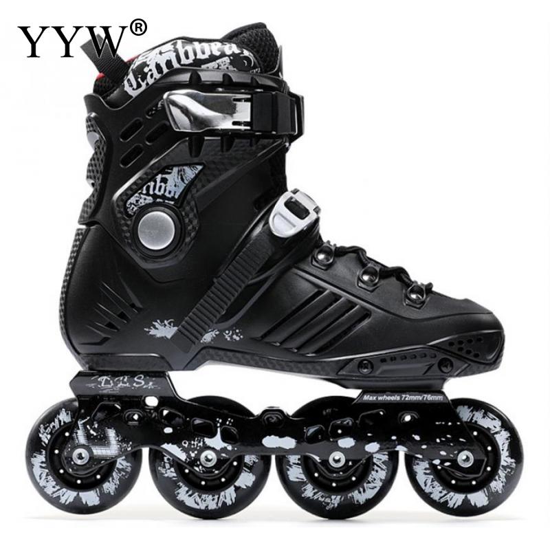Professional Inline Roller Skates Adult Rollers Skating Shoes 4 Wheel Sneaker Slalom Speed Patines Free Skating Racing Skates